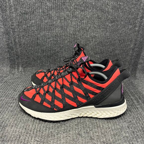 Nike ACG Terra Gobe Bright Crimson Trail Running Shoes Black Red 11 BV6344-600